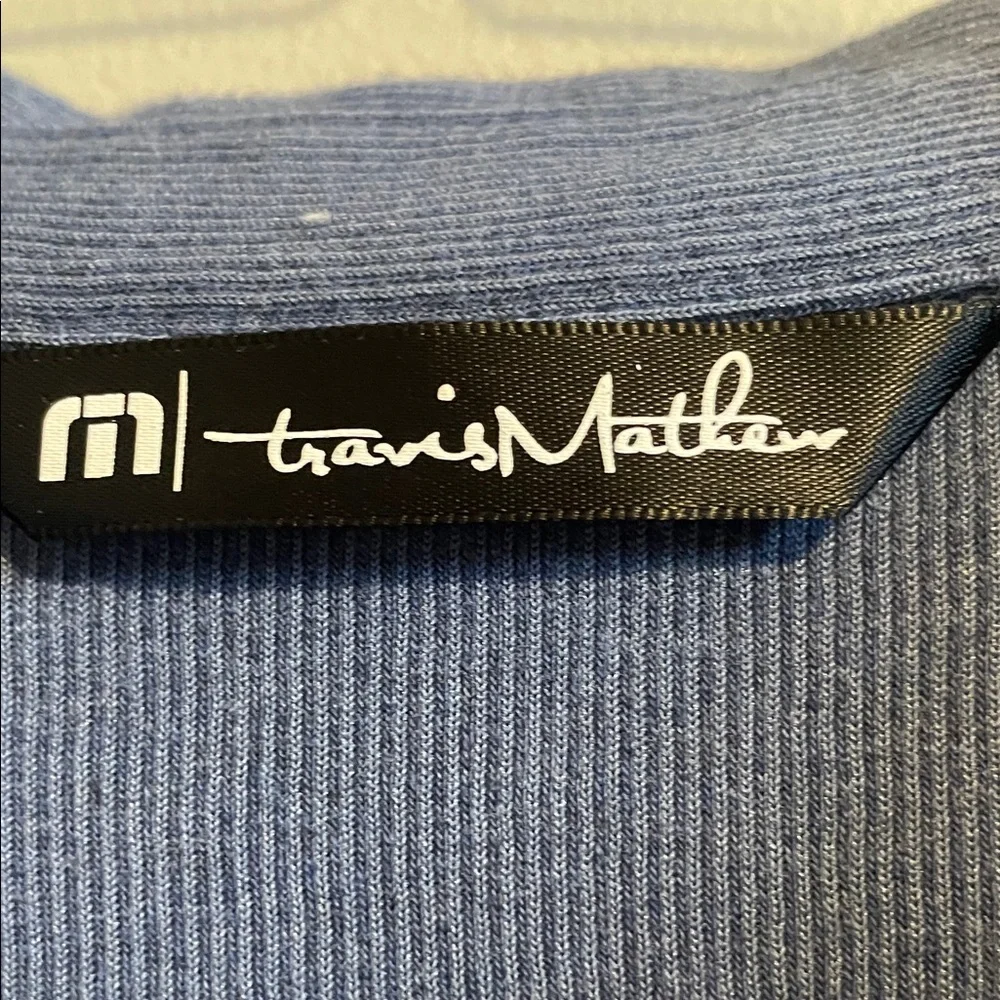 Travis Mathew Navy Blue Long-Sleeve Casual Button-Down Shirt - Picture 2 of 10